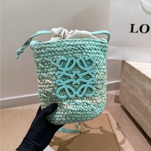 LOEWE Fashion 18x16cm straw bag
